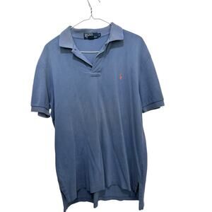 Polo by Ralph Lauren Men's Blue 100%Cotton Short Sleeves Polo Shirt Size Medium